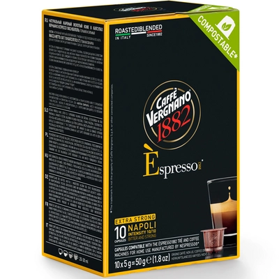 КАФЕ КАПСУЛИ VERGNANO NESPRESSO NAPOLI 10БР.