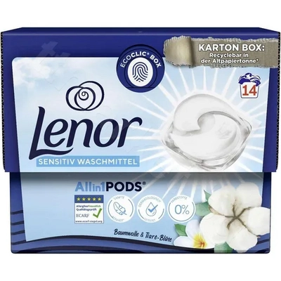 КАПСУЛИ ЛЕНОР 14БР. ALL IN 1 SENSITIVE COTTON