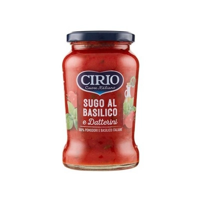ДОМАТЕН СОС CIRIO С БОСИЛЕК СТЪКЛО 350ГР.