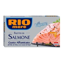 ПУШЕНО ФИЛЕ СЬОМГА RIO MARE С ЧЕРЕН ПИПЕР 150ГР.